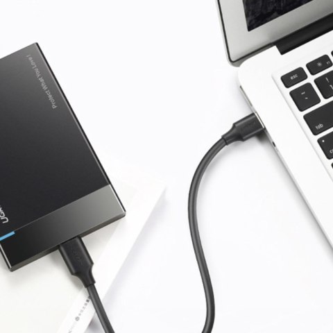Kabel przewód USB 3.0 - USB-C 3A 1m czarny Kabel przewód USB 3.0 - USB-C 3A 1m czarny