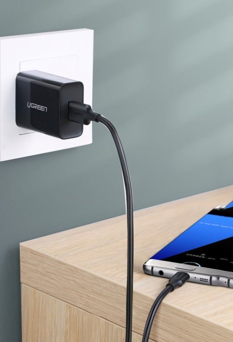 Kabel przewód USB 3.0 - USB-C 3A 1m czarny Kabel przewód USB 3.0 - USB-C 3A 1m czarny