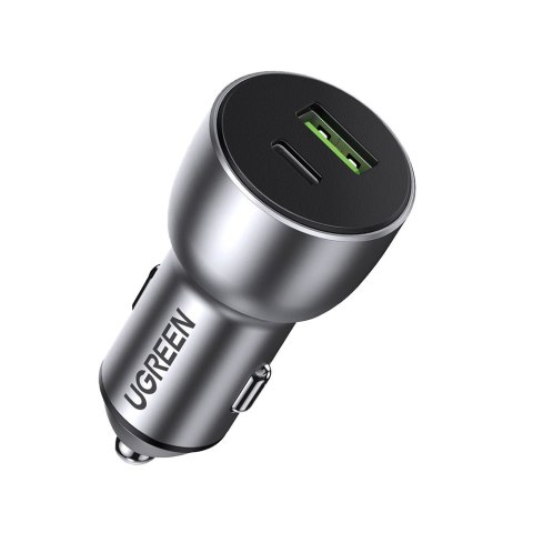 Ładowarka samochodowa USB i USB-C QC 3.0 PD 36W 3A szary Ładowarka samochodowa USB i USB-C QC 3.0 PD 36W 3A szary