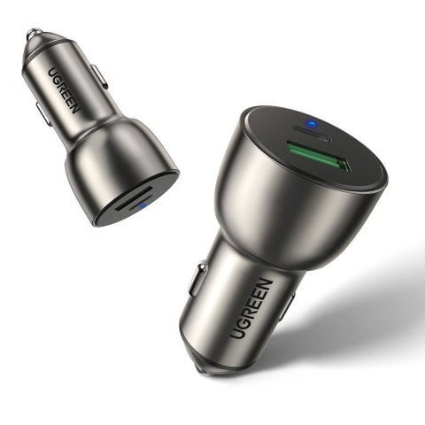 Ładowarka samochodowa USB i USB-C QC 3.0 PD 36W 3A szary Ładowarka samochodowa USB i USB-C QC 3.0 PD 36W 3A szary