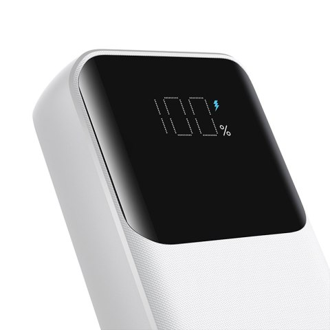 Mini powerbank 10000mAh z wbudowanymi kablami JR-PBC06 30W biały Mini powerbank 10000mAh z wbudowanymi kablami JR-PBC06 30W biały