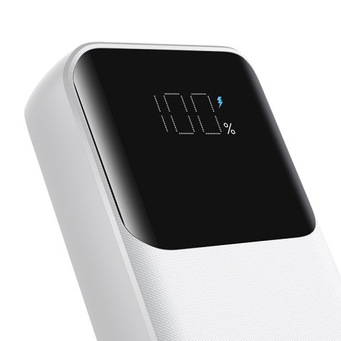 Mini powerbank 20000mAh z wbudowanymi kablami JR-PBC07 30W biały Mini powerbank 20000mAh z wbudowanymi kablami JR-PBC07 30W biały