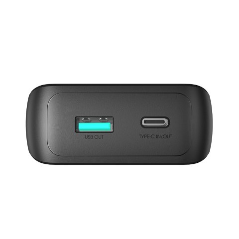 Powerbank 30W 10000mAh z wbudowanymi kablami iPhone Lightning i USB-C czarny Powerbank 30W 10000mAh z wbudowanymi kablami iPhone Lightning i USB-C czarny