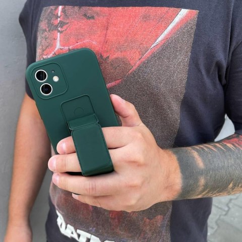 Silikonowe etui z podstawką iPhone 12 Pro Max Kickstand Case szare Silikonowe etui z podstawką iPhone 12 Pro Max Kickstand Case szare