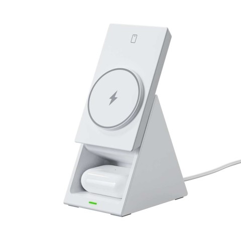 3w1 Stacja ładująca ładowarka indukcyjna Choetech T600 15W biała 3w1 Stacja ładująca ładowarka indukcyjna Choetech T600 15W biała