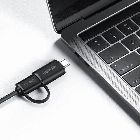 4w1 HUB adapter rozdzielacz USB-A/C na 4x USB 3.0 5Gb/s 1m czarny 4w1 HUB adapter rozdzielacz USB-A/C na 4x USB 3.0 5Gb/s 1m czarny