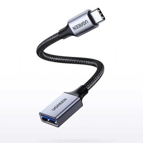 Adapter przejściówka kabla USB-C na USB-A 5Gb/s 15cm czarny Adapter przejściówka kabla USB-C na USB-A 5Gb/s 15cm czarny
