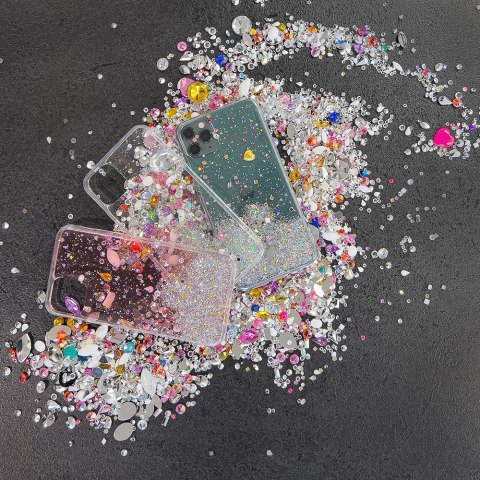 Błyszczące etui pokrowiec z brokatem Samsung Galaxy A72 4G Star Glitter czarny Błyszczące etui pokrowiec z brokatem Samsung Galaxy A72 4G Star Glitter czarny