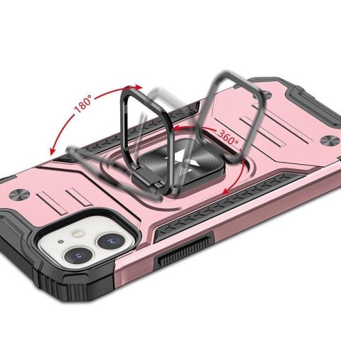 Etui iPhone 14 Plus pancerny pokrowiec uchwyt magnetyczny ring złote Etui iPhone 14 Plus pancerny pokrowiec uchwyt magnetyczny ring złote
