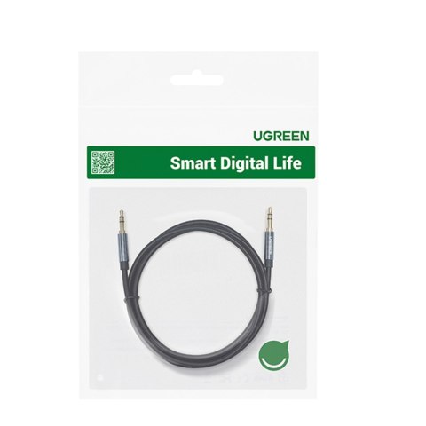 Kabel przewód audio AUX wtyczka prosta minijack 3.5 mm 1m czarny Kabel przewód audio AUX wtyczka prosta minijack 3.5 mm 1m czarny