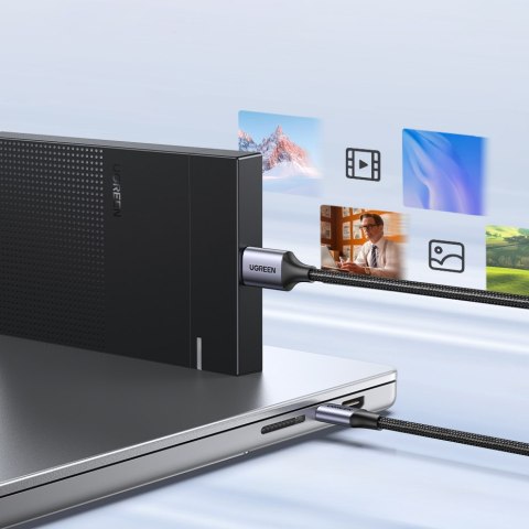 Kabel przewód do dysku SSD USB-C - micro USB-B 3.0 5Gb/s 3A 1m szary Kabel przewód do dysku SSD USB-C - micro USB-B 3.0 5Gb/s 3A 1m szary