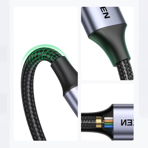 Kabel przewód do dysku SSD USB-C - micro USB-B 3.0 5Gb/s 3A 1m szary Kabel przewód do dysku SSD USB-C - micro USB-B 3.0 5Gb/s 3A 1m szary
