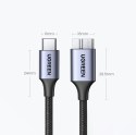 Kabel przewód do dysku SSD USB-C - micro USB-B 3.0 5Gb/s 3A 1m szary