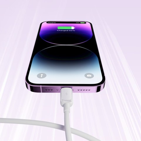 Kabel przewód do iPhone Lightning - USB 2.4A 1.2m biały Kabel przewód do iPhone Lightning - USB 2.4A 1.2m biały