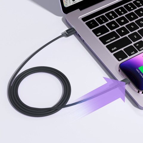 Kabel przewód do iPhone Lightning - USB 2.4A 1.2m czarny Kabel przewód do iPhone Lightning - USB 2.4A 1.2m czarny