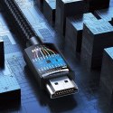 Kabel przewód w oplocie HDMI 2.0 4K wysoka jakość OFC 3m czarny