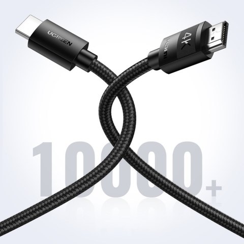 Kabel przewód w oplocie HDMI 2.0 4K wysoka jakość OFC 3m czarny Kabel przewód w oplocie HDMI 2.0 4K wysoka jakość OFC 3m czarny