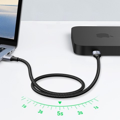 Kabel przewód w oplocie TPE USB 3.0 5Gb/s 1m szary Kabel przewód w oplocie TPE USB 3.0 5Gb/s 1m szary