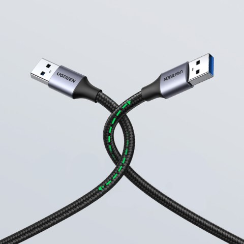 Kabel przewód w oplocie TPE USB 3.0 5Gb/s 1m szary Kabel przewód w oplocie TPE USB 3.0 5Gb/s 1m szary