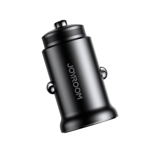 Mini ładowarka samochodowa do gniazda zapalniczki 30W 2x USB-C metalowa czarna Mini ładowarka samochodowa do gniazda zapalniczki 30W 2x USB-C metalowa czarna