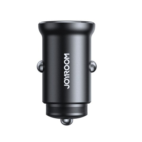 Mini ładowarka samochodowa do gniazda zapalniczki 30W 2x USB-C metalowa czarna Mini ładowarka samochodowa do gniazda zapalniczki 30W 2x USB-C metalowa czarna