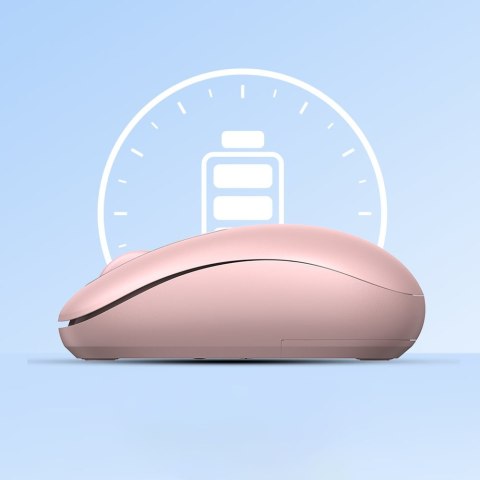 Myszka bezprzewodowa do komputera USB 2.4GHz różowa Myszka bezprzewodowa do komputera USB 2.4GHz różowa