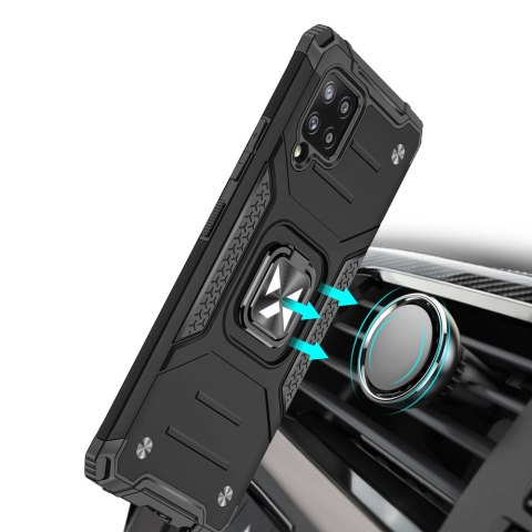 Pancerne etui pokrowiec + magnetyczny uchwyt Samsung Galaxy A42 5G Ring Armor czerwony Pancerne etui pokrowiec + magnetyczny uchwyt Samsung Galaxy A42 5G Ring Armor czerwony
