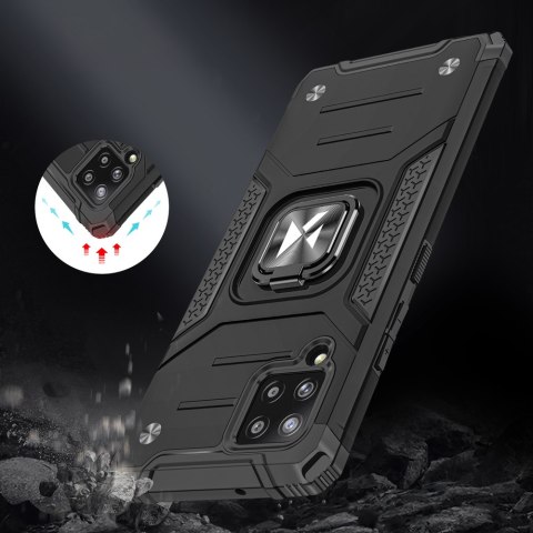 Pancerne etui pokrowiec + magnetyczny uchwyt Samsung Galaxy A42 5G Ring Armor czerwony Pancerne etui pokrowiec + magnetyczny uchwyt Samsung Galaxy A42 5G Ring Armor czerwony