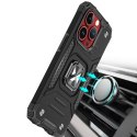 Pancerne etui z uchwytem na palec do iPhone 15 Pro Max Ring Armor różowe złoto
