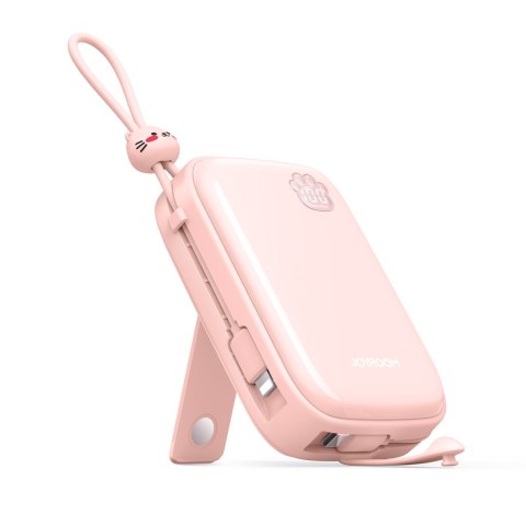 Powerbank Cutie Series 22.5W 20000mAh ze stojakiem USB-A USB-C iPhone różowy Powerbank Cutie Series 22.5W 20000mAh ze stojakiem USB-A USB-C iPhone różowy