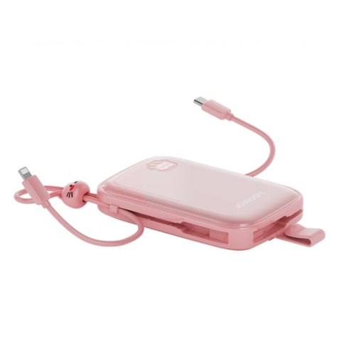 Powerbank Cutie Series 22.5W 20000mAh ze stojakiem USB-A USB-C iPhone różowy Powerbank Cutie Series 22.5W 20000mAh ze stojakiem USB-A USB-C iPhone różowy