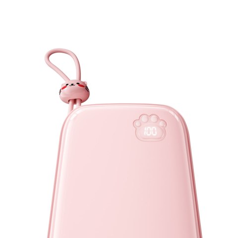 Powerbank Cutie Series 22.5W 20000mAh ze stojakiem USB-A USB-C iPhone różowy Powerbank Cutie Series 22.5W 20000mAh ze stojakiem USB-A USB-C iPhone różowy