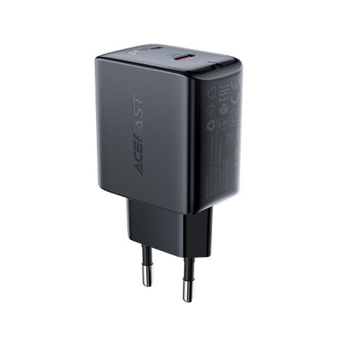 Szybka ładowarka sieciowa USB-C 20W Power Delivery czarny Szybka ładowarka sieciowa USB-C 20W Power Delivery czarny