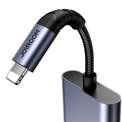 2w1 Adapter przejściówka do iPhone ładowarka + słuchawki Lightning / 2x Lightning czarny 2w1 Adapter przejściówka do iPhone ładowarka + słuchawki Lightning / 2x Lightning czarny