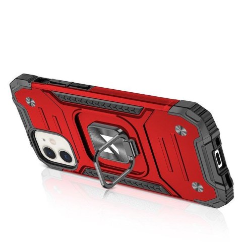 Etui pancerny pokrowiec do iPhone 14 Plus uchwyt magnetyczny Ring Armor czerwony Etui pancerny pokrowiec do iPhone 14 Plus uchwyt magnetyczny Ring Armor czerwony