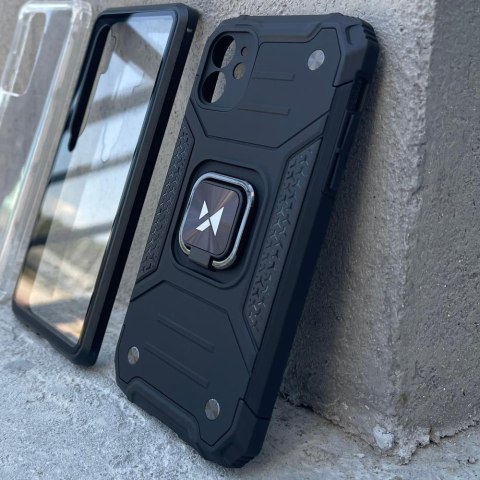 Etui pancerny pokrowiec do iPhone 14 Plus uchwyt magnetyczny Ring Armor czerwony Etui pancerny pokrowiec do iPhone 14 Plus uchwyt magnetyczny Ring Armor czerwony