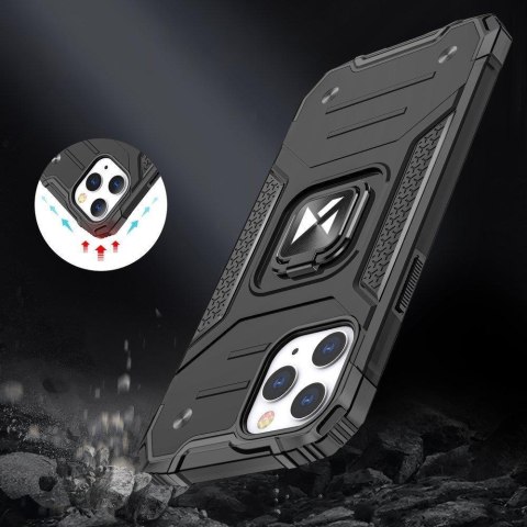 Etui pancerny pokrowiec do iPhone 14 Pro uchwyt magnetyczny Ring Armor srebrny Etui pancerny pokrowiec do iPhone 14 Pro uchwyt magnetyczny Ring Armor srebrny