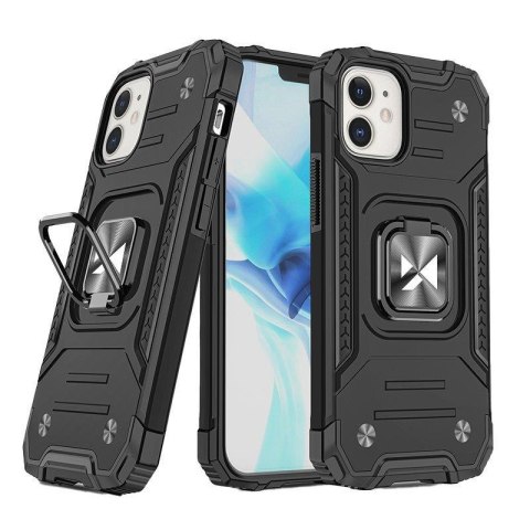 Etui pancerny pokrowiec do iPhone 14 uchwyt magnetyczny Ring Armor czarny Etui pancerny pokrowiec do iPhone 14 uchwyt magnetyczny Ring Armor czarny