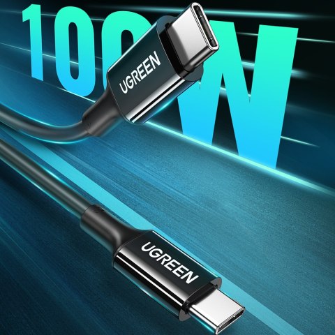 Kabel przewód USB-C do USB-C 480Mb/s 5A 2m czarny Kabel przewód USB-C do USB-C 480Mb/s 5A 2m czarny