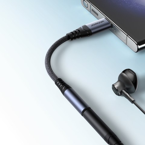 Przejściówka adapter DAC USB-C do mini jack 3.5mm czarny Przejściówka adapter DAC USB-C do mini jack 3.5mm czarny