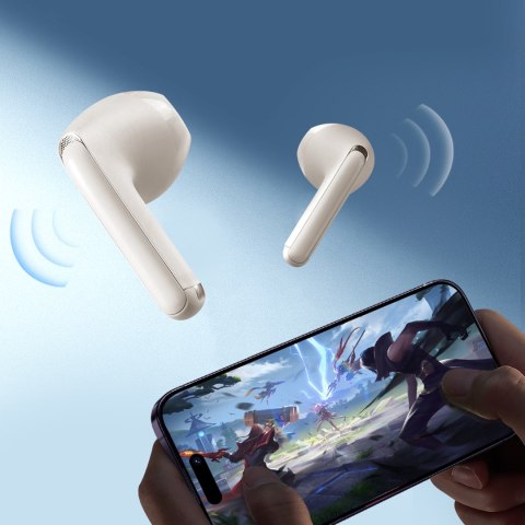 Słuchawki bezprzewodowe TWS Funpods Series JR-FB1 Bluetooth 5.3 beżowe Słuchawki bezprzewodowe TWS Funpods Series JR-FB1 Bluetooth 5.3 beżowe