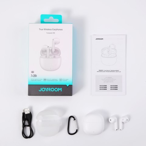 Słuchawki bezprzewodowe TWS Funpods Series JR-FB1 Bluetooth 5.3 białe Słuchawki bezprzewodowe TWS Funpods Series JR-FB1 Bluetooth 5.3 białe