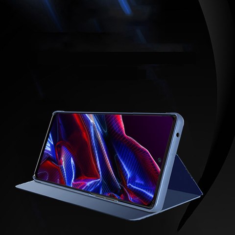 Błyszczące etui z klapką do Xiaomi Redmi Note 12 5G / Poco X5 Pro 5G Clear View Case różowy Błyszczące etui z klapką do Xiaomi Redmi Note 12 5G / Poco X5 Pro 5G Clear View Case różowy