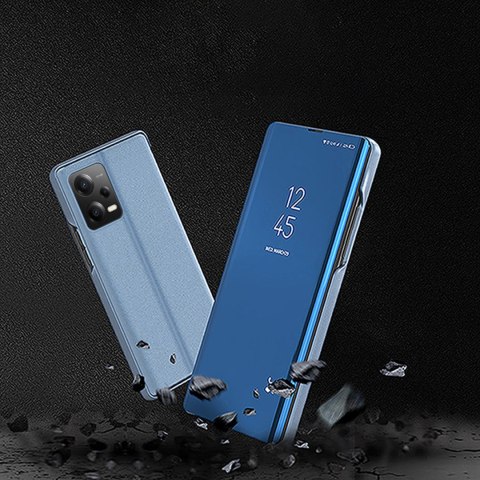 Błyszczące etui z klapką do Xiaomi Redmi Note 12 5G / Poco X5 Pro 5G Clear View Case różowy Błyszczące etui z klapką do Xiaomi Redmi Note 12 5G / Poco X5 Pro 5G Clear View Case różowy