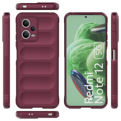 Etui elastyczny pokrowiec do Xiaomi Redmi Note 12 5G / Poco X5 5G Magic Shield Case burgund Etui elastyczny pokrowiec do Xiaomi Redmi Note 12 5G / Poco X5 5G Magic Shield Case burgund