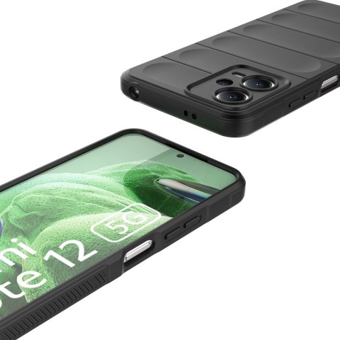 Etui elastyczny pokrowiec do Xiaomi Redmi Note 12 5G / Poco X5 5G Magic Shield Case czarny Etui elastyczny pokrowiec do Xiaomi Redmi Note 12 5G / Poco X5 5G Magic Shield Case czarny