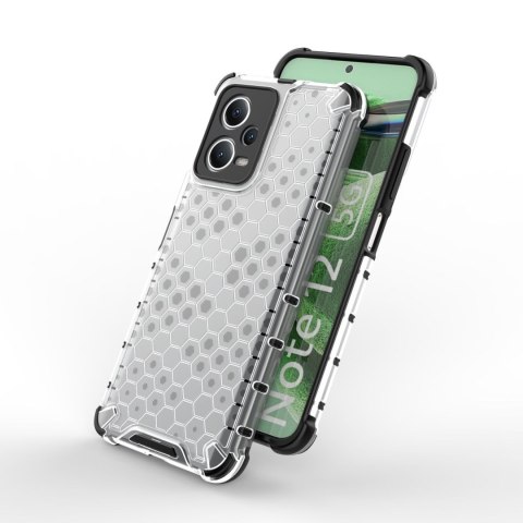 Etui pancerny hybrydowy pokrowiec do Xiaomi Redmi Note 12 5G / Poco X5 5G Honeycomb czarny Etui pancerny hybrydowy pokrowiec do Xiaomi Redmi Note 12 5G / Poco X5 5G Honeycomb czarny
