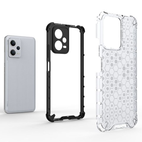 Etui pancerny hybrydowy pokrowiec do Xiaomi Redmi Note 12 5G / Poco X5 5G Honeycomb niebieski Etui pancerny hybrydowy pokrowiec do Xiaomi Redmi Note 12 5G / Poco X5 5G Honeycomb niebieski