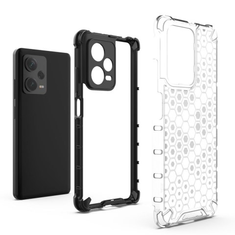 Etui pancerny hybrydowy pokrowiec do Xiaomi Redmi Note 12 Pro+ Honeycomb czarny Etui pancerny hybrydowy pokrowiec do Xiaomi Redmi Note 12 Pro+ Honeycomb czarny