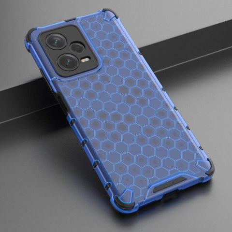 Etui pancerny hybrydowy pokrowiec do Xiaomi Redmi Note 12 Pro+ Honeycomb niebieski Etui pancerny hybrydowy pokrowiec do Xiaomi Redmi Note 12 Pro+ Honeycomb niebieski